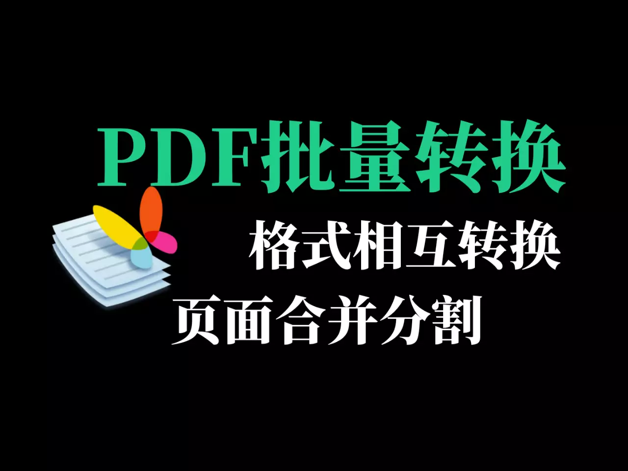 PDF批量转换合并分割软件-RJ219